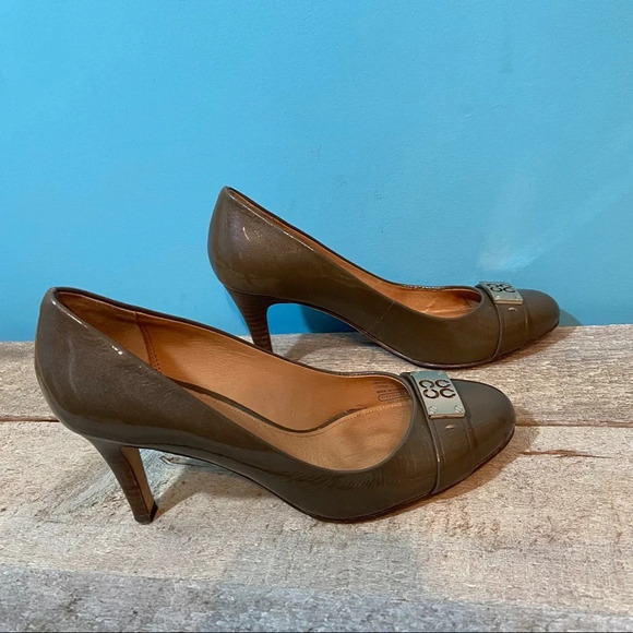 Coach  Whitney patent leather heels in‎ size 7.5 - Picture 4 of 13